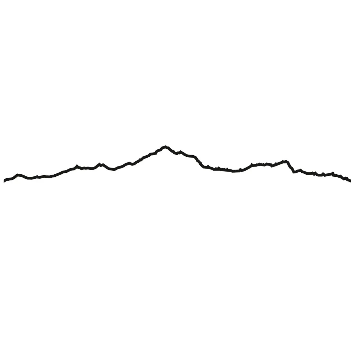 Frise décorative Mont-Blanc Noir