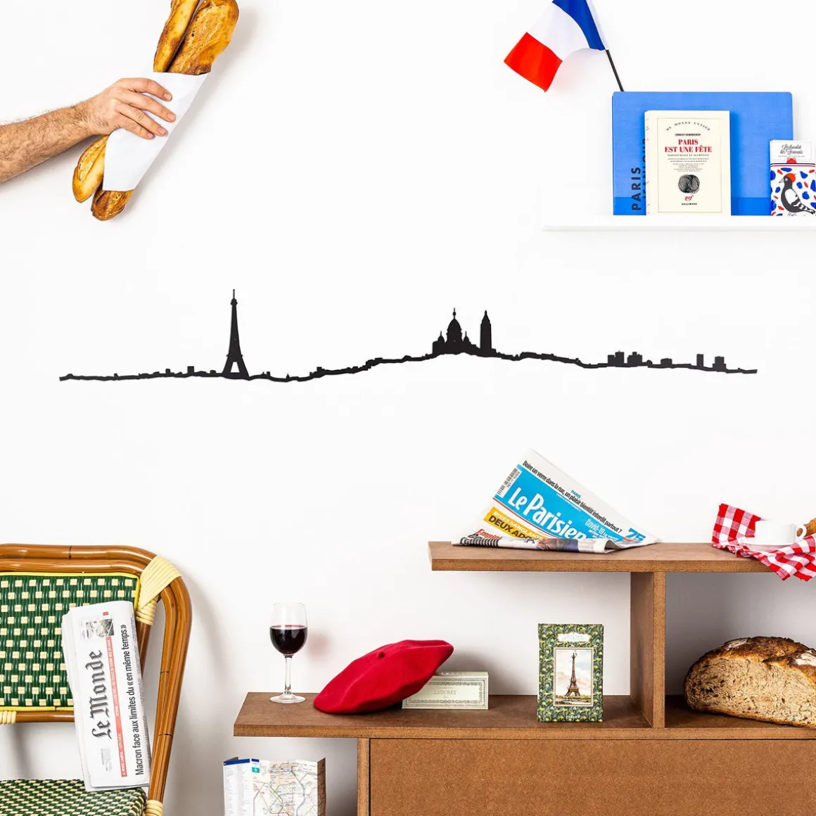 Frise décorative Paris XL - Noir