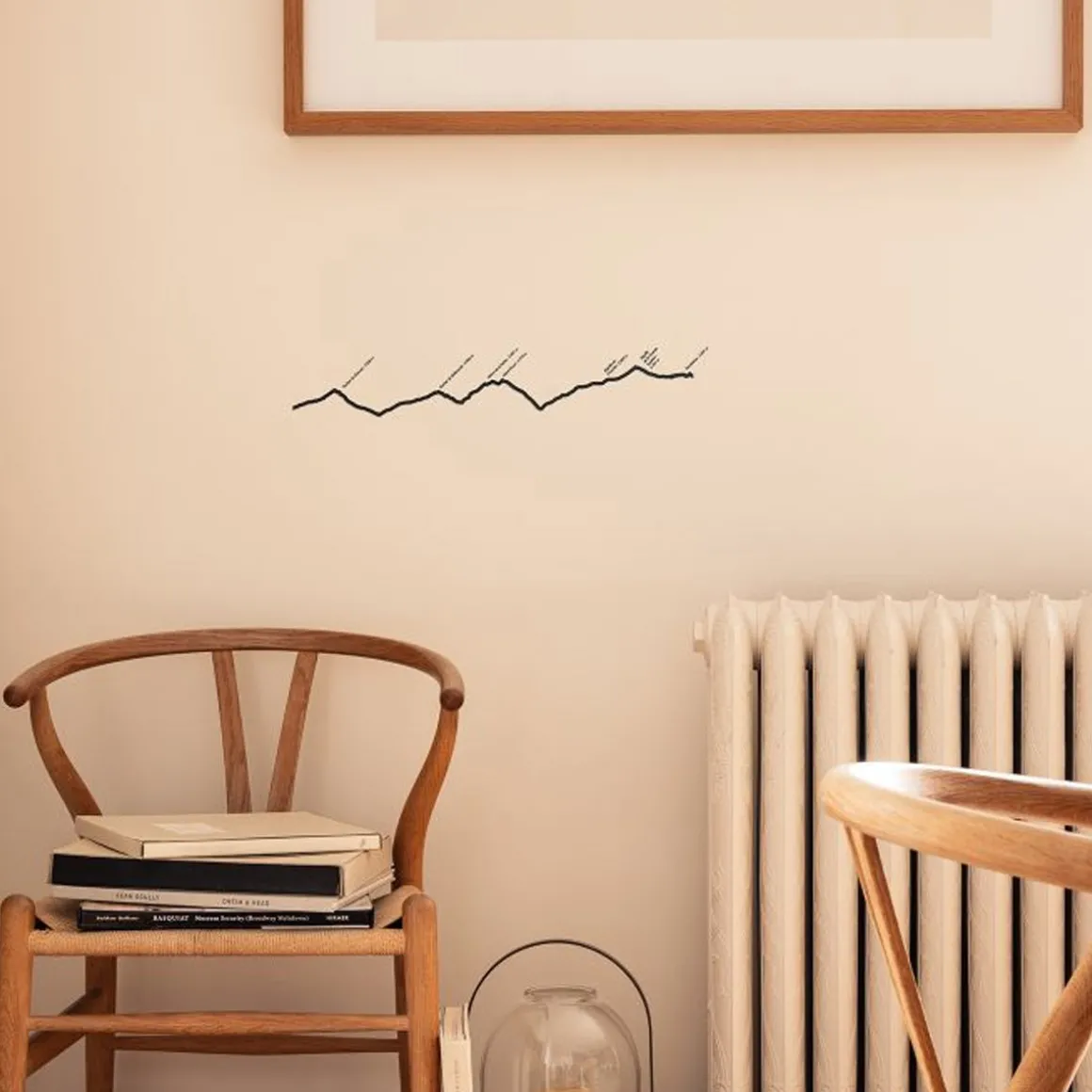 Frise décorative Val dIsère - Noir - 50 cm