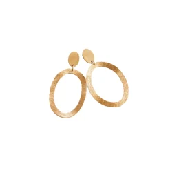 Grandes boucles d'oreilles ovales