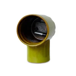 Horloge Rétro en céramique - h 17,5 cm - Olive