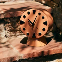 Horloge Rétro en céramique - h 20,8 cm - Pêche