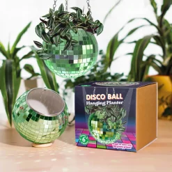 Jardinière suspendue Disco Ball - Vert