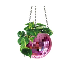 Jardinière suspendue Disco Ball - Rose