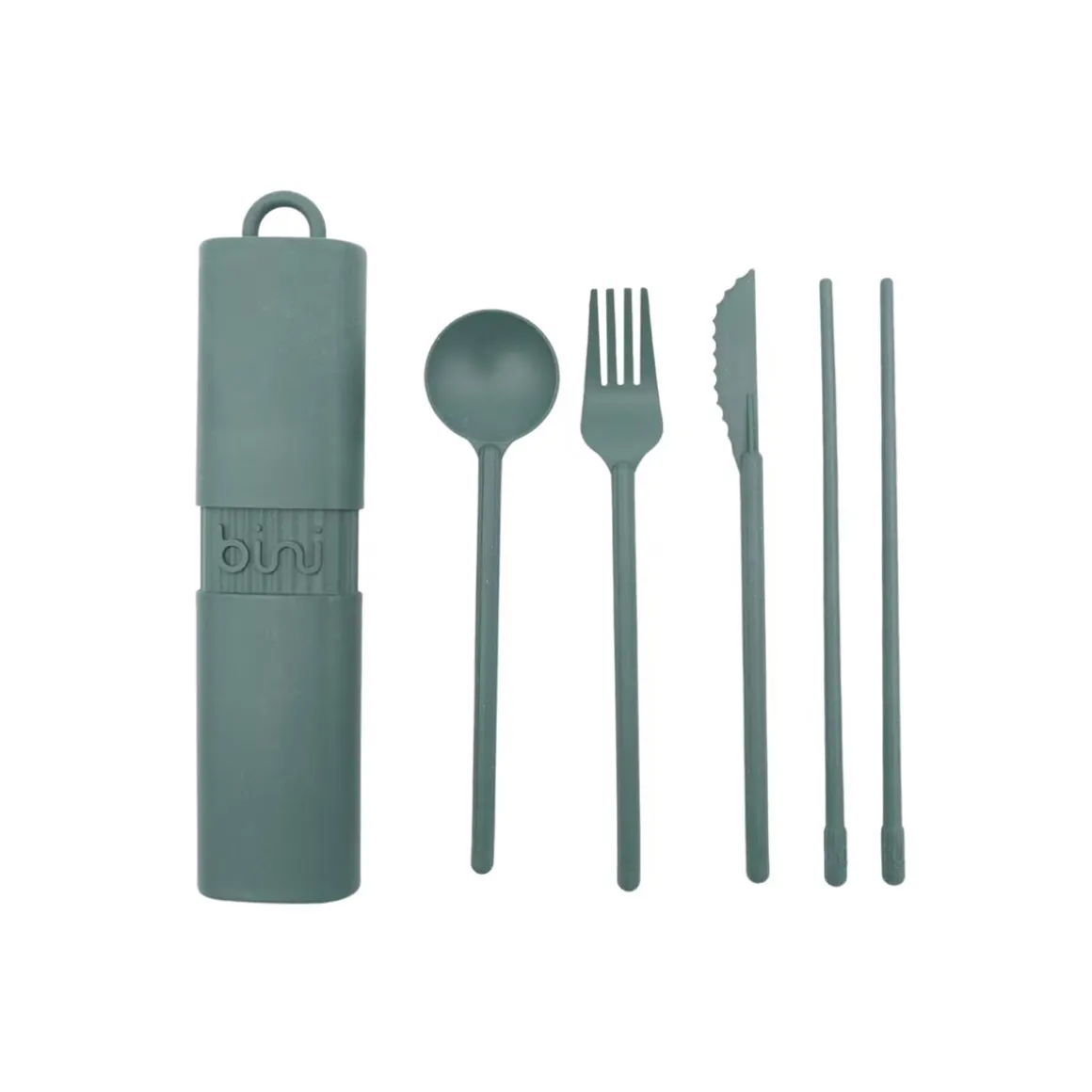 Kit de couverts réutilisables et nomades en matière biosourcée