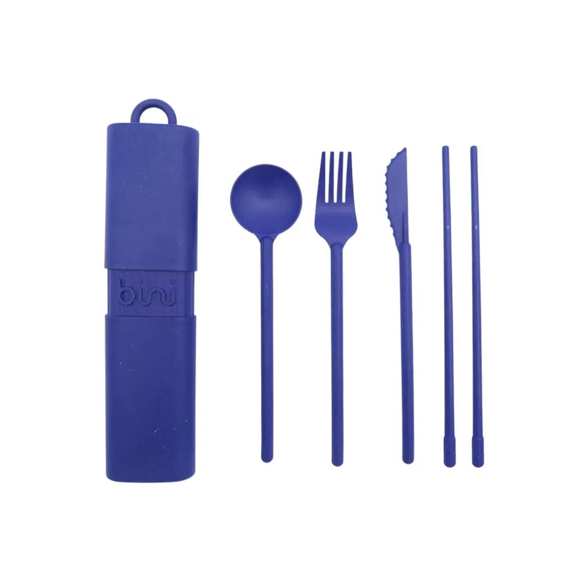 Kit de couverts réutilisables et nomades en matière biosourcée