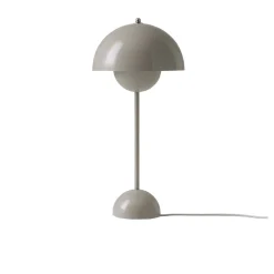 Lampe à poser Flowerpot VP3 by Verner Panton - Gris beige