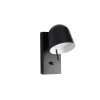 Lampe De Lit Ho Ip20 Acier Peint - 23 cm x 13 cm x 21 cm - Noir