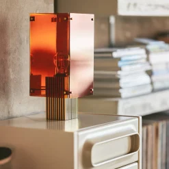 Lampe de table Corner - h 35,5cm - Orange