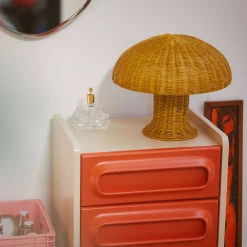 Lampe De Table Rotin - ? 34 cm x 30 cm