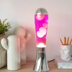 Lampe Lava Magma Argenté