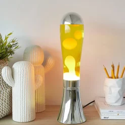 Lampe Lava Magma Argenté