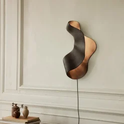 Lampe murale Oyster - 33,6 x h 60 cm - Noir