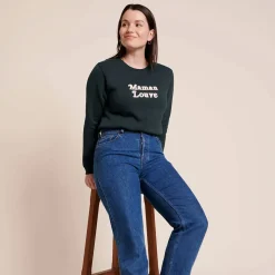 Le Sweat Maman Louve - Charbon