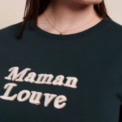 Le Sweat Maman Louve - Charbon