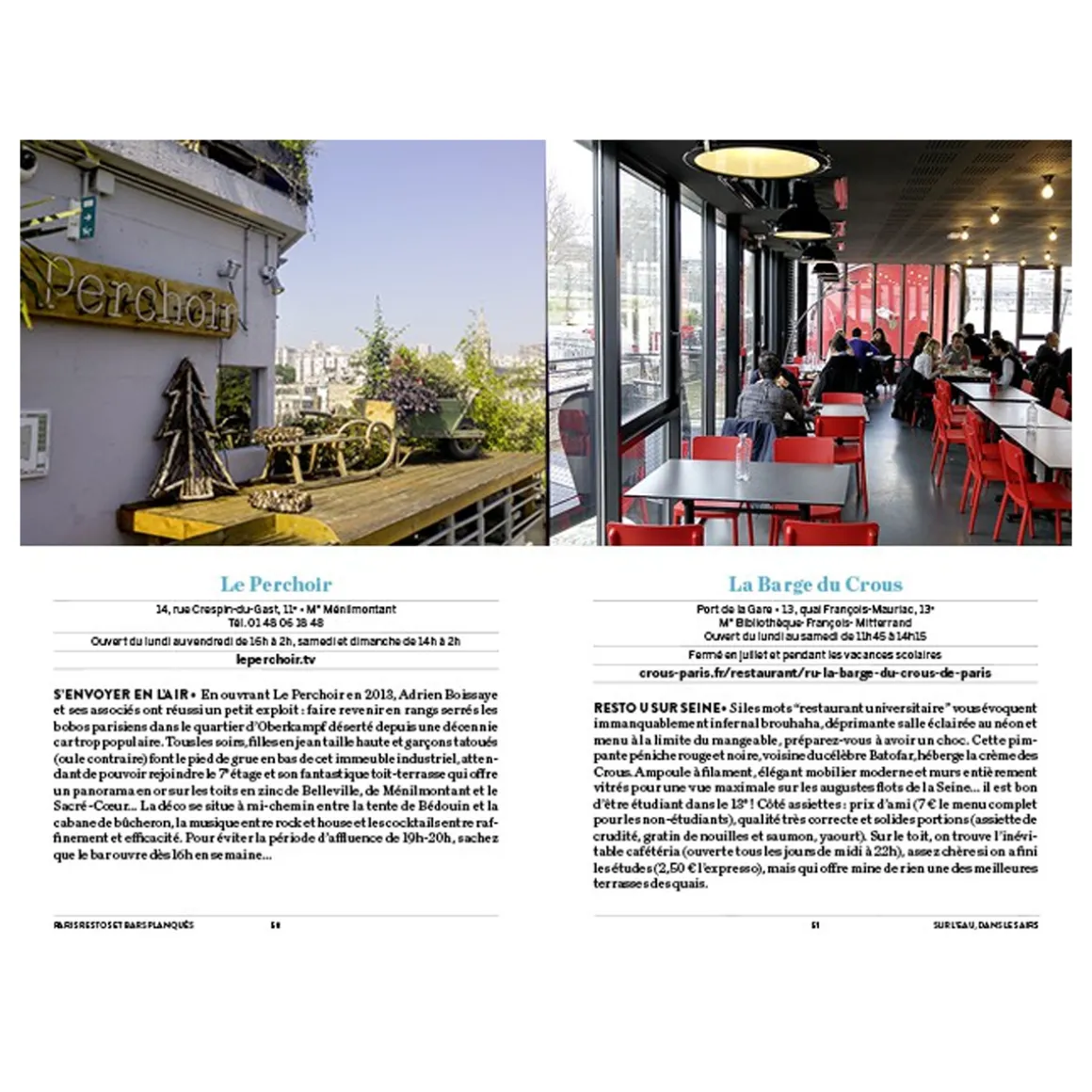 Livre Paris Bars u0026 Restos Planques 2022