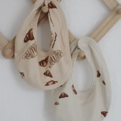 Lot de 2 Bavoirs Croissants