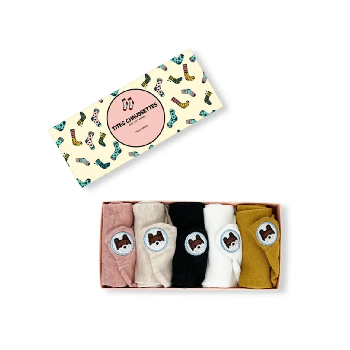 Lot de 5 Chaussettes Chiens