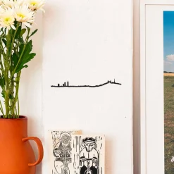 Mini frise décorative Lyon - Noir - 19 cm