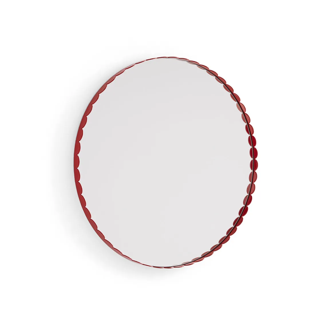 Miroir Arcs Rond - Ø 60 cm - Rouge