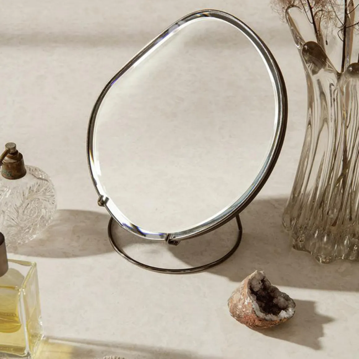 Miroir de table Pond - h 23 cm