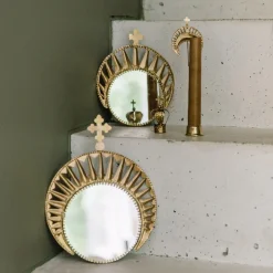 Miroir Exvoto Couronne - 15.5 × 19.5 cm