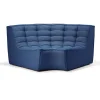 Module d'angle arrondi canapé N701 - Bleu