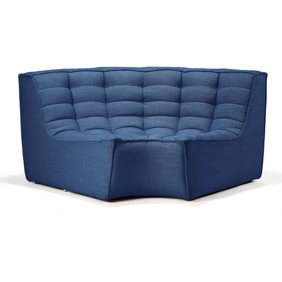 Module d'angle arrondi canapé N701 - Bleu