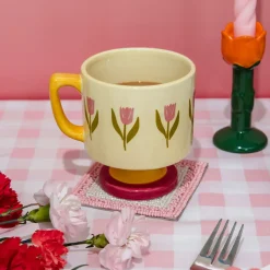Mug à motif Tulipes