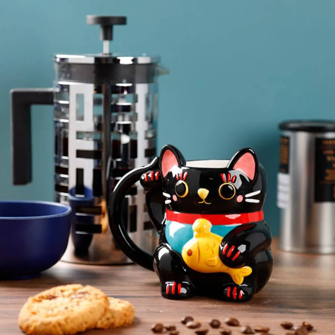 Mug Chat Noir Maneki Neko