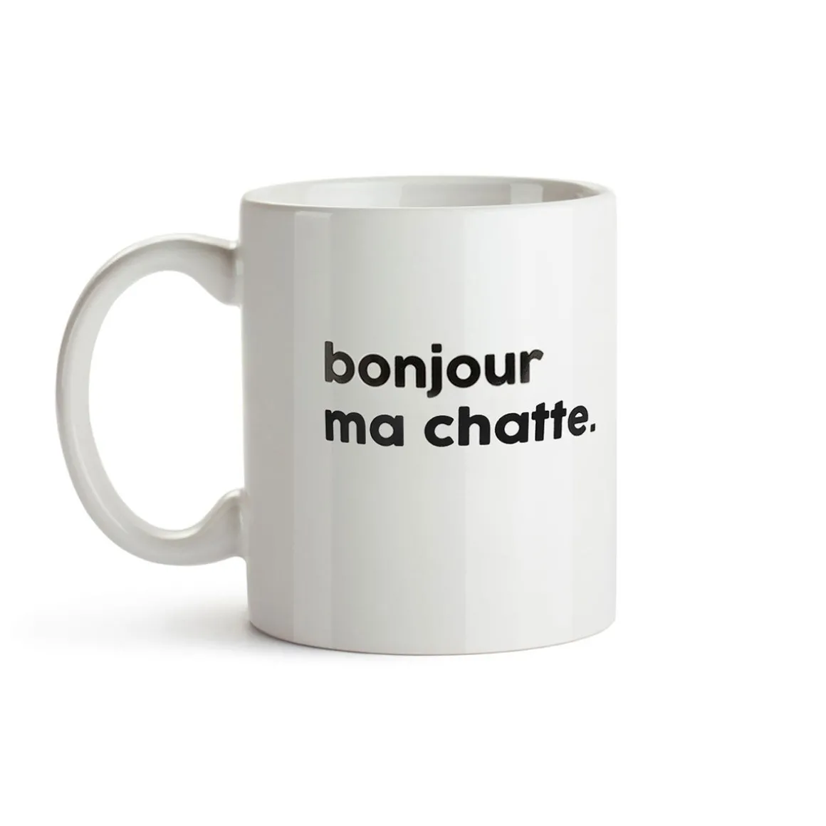 Mug en porcelaine - Bonjour Ma Chatte