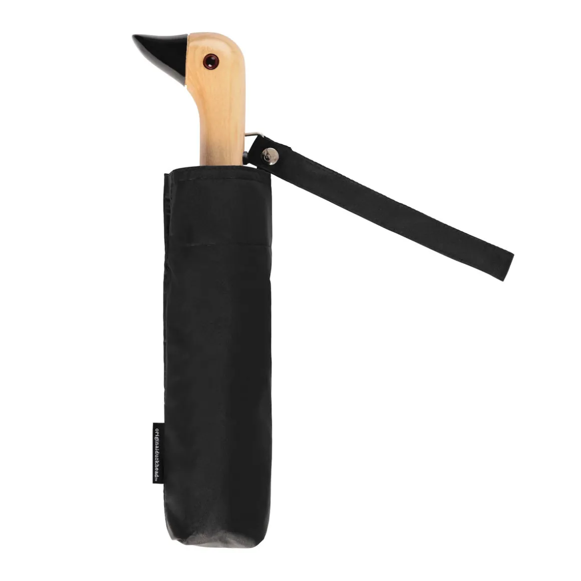 Parapluie à manche Tête de Canard - Noir