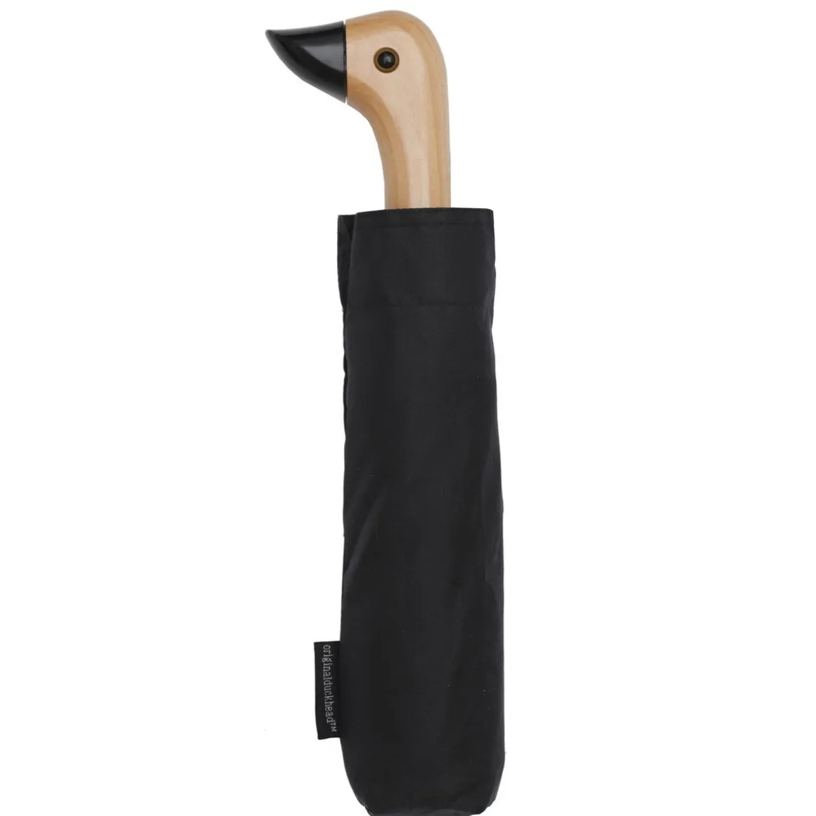 Parapluie à manche Tête de Canard - Noir