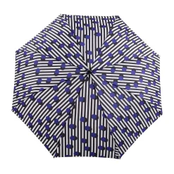Parapluie à manche Tête de Canard - Polka Stripe