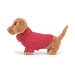 Peluche Sweater Teckel Rose