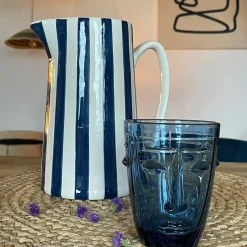 Pichet Rayure Bleu