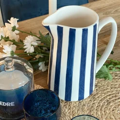Pichet Rayure Bleu