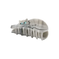 Pince à Cheveux Chat Gris