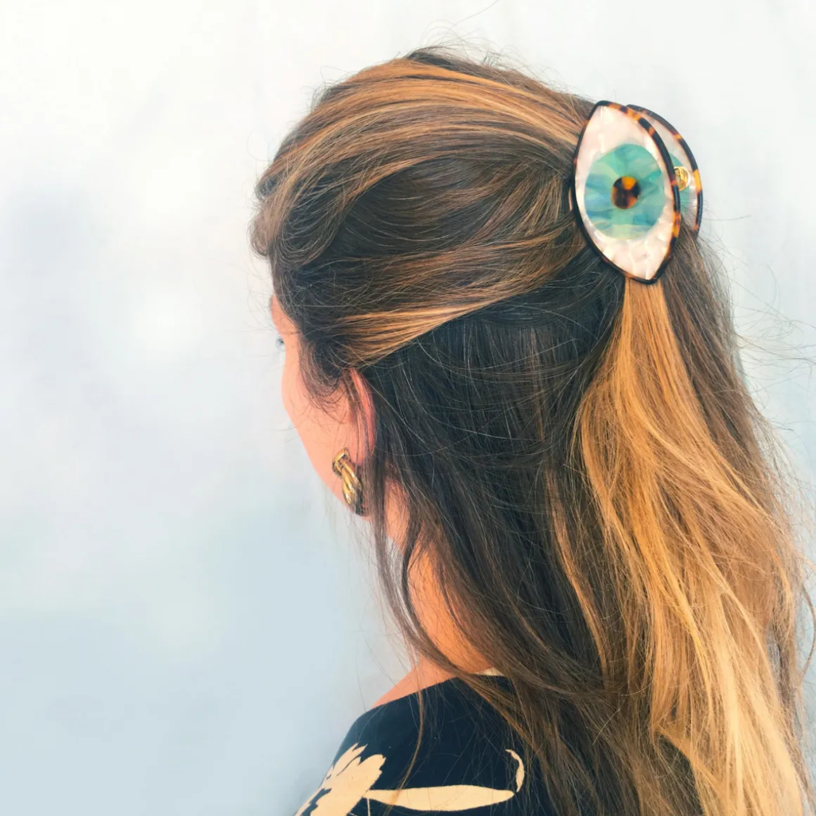 Pince à cheveux Oeil Bleu