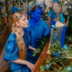 Pince à Cheveux Papillon - Bleu