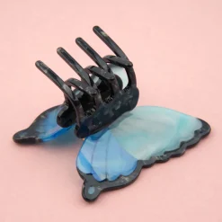 Pince à Cheveux Papillon - Bleu