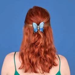 Pince à Cheveux Papillon - Bleu