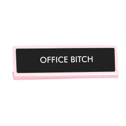 Plaque De Bureau Office Bitch