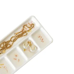 Plateau à bijoux floraux