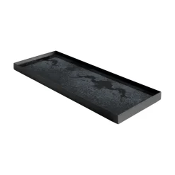 Plateau en miroir Charcoal - Noir