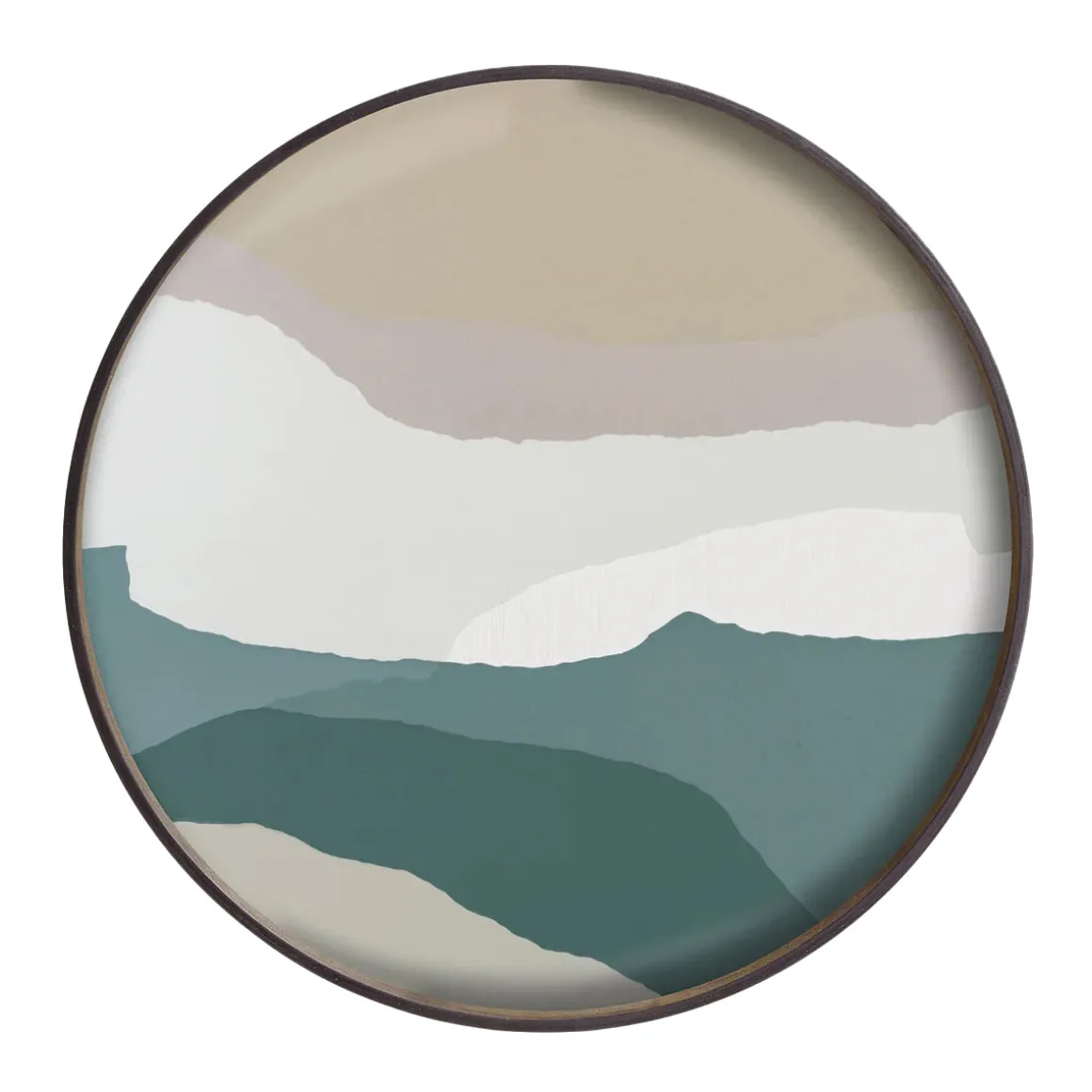 Plateau en verre - Slate Wabi Sabi - Ø 61 cm