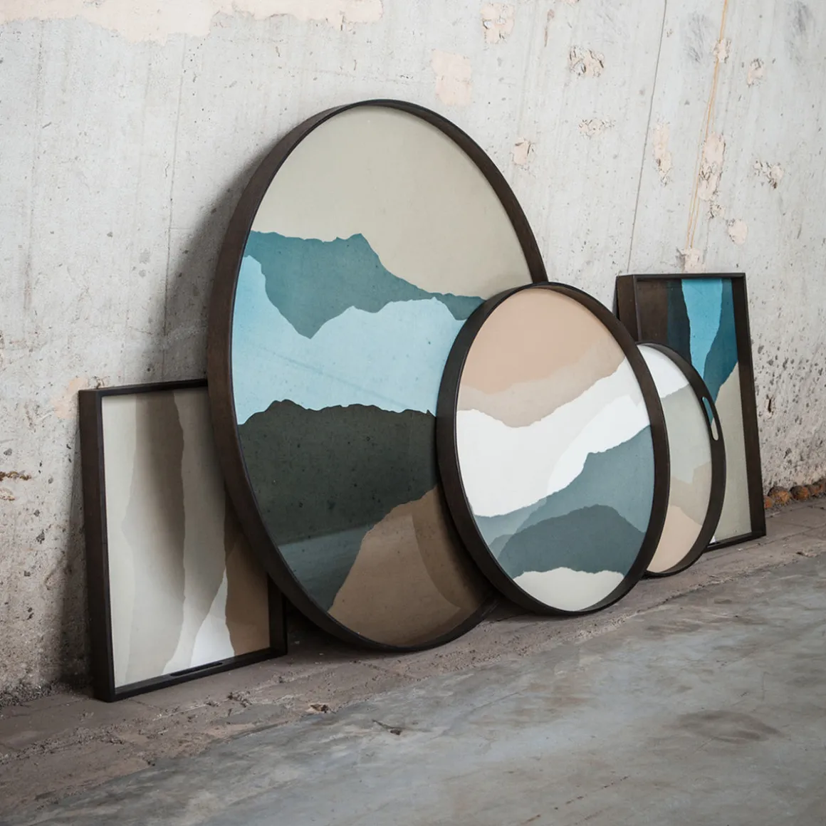 Plateau en verre - Slate Wabi Sabi - Ø 61 cm