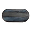 Plateau en verre Graphite - Organic Glass Oblong - L 71 cm