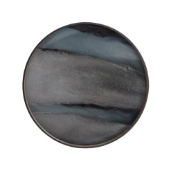 Plateau en verre Graphite Organic - Ø 61 cm