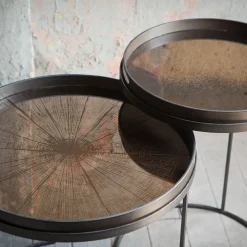 Plateau miroir - Bronze Slice - Ø 61 cm